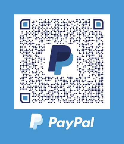 QR code for Pay Pal payment service