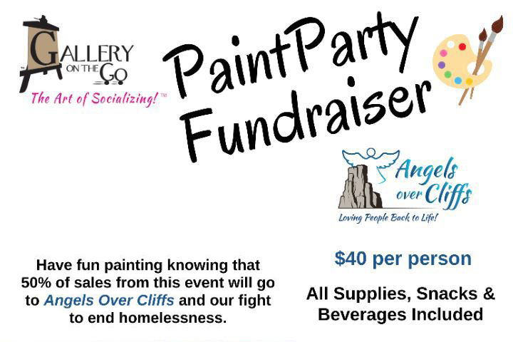 Angels over Cliffs Paint Party fundraiser