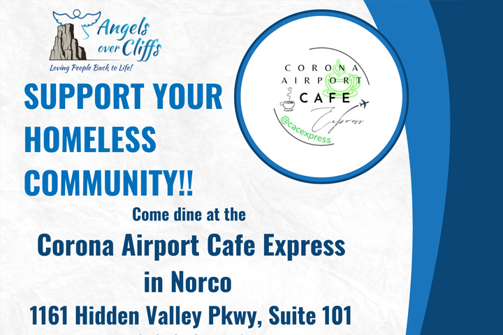 Angels over Cliffs Corona Airport Cafe Express Fundraiser