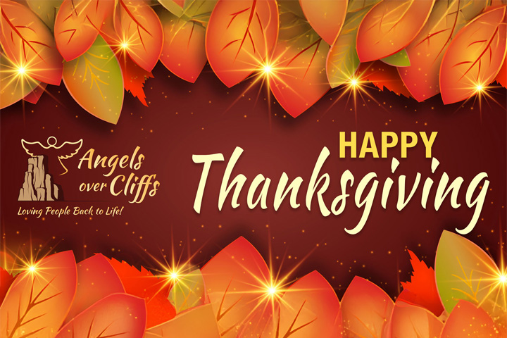 Angels Over Cliffs Happy Thanksgiving
